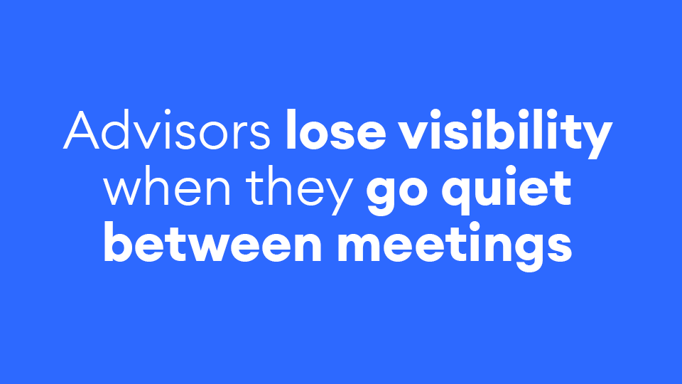 Why Advisors Are Losing Ground Between Meetings