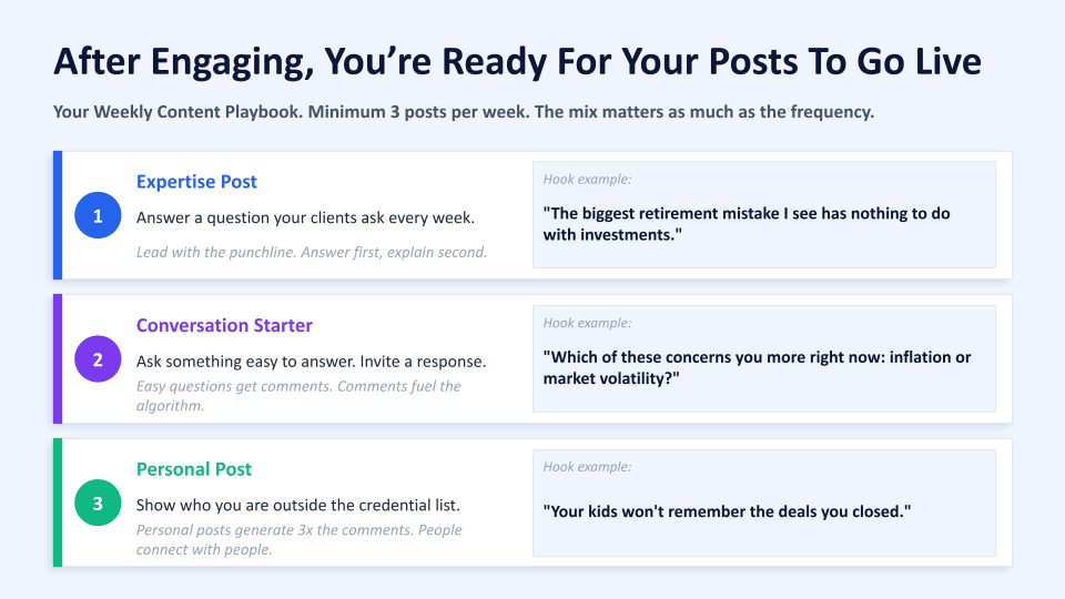 Build a Three-Post Mix That Drives Reach and Credibility [31:31]
