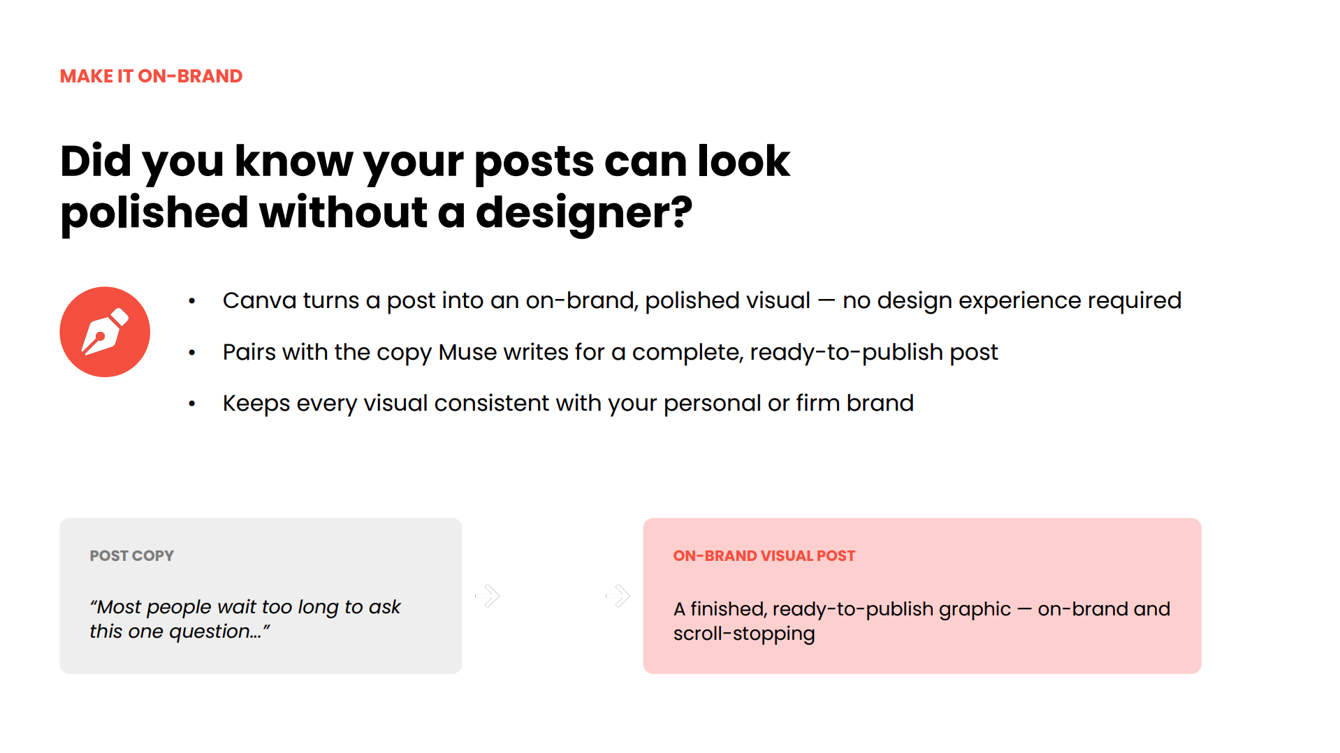 Did You Know - Make Your Social on Brand with Canva and Muse Slide