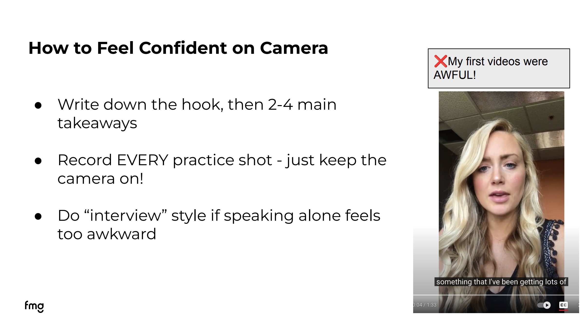 Build Confidence on Camera [29:09]