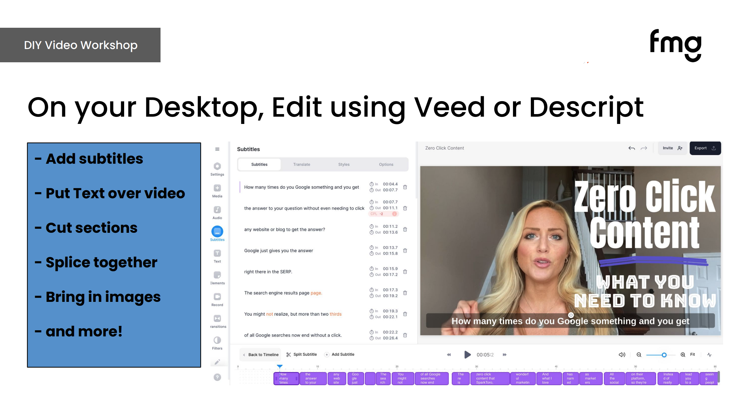 Keep Editing Simple [33:09]